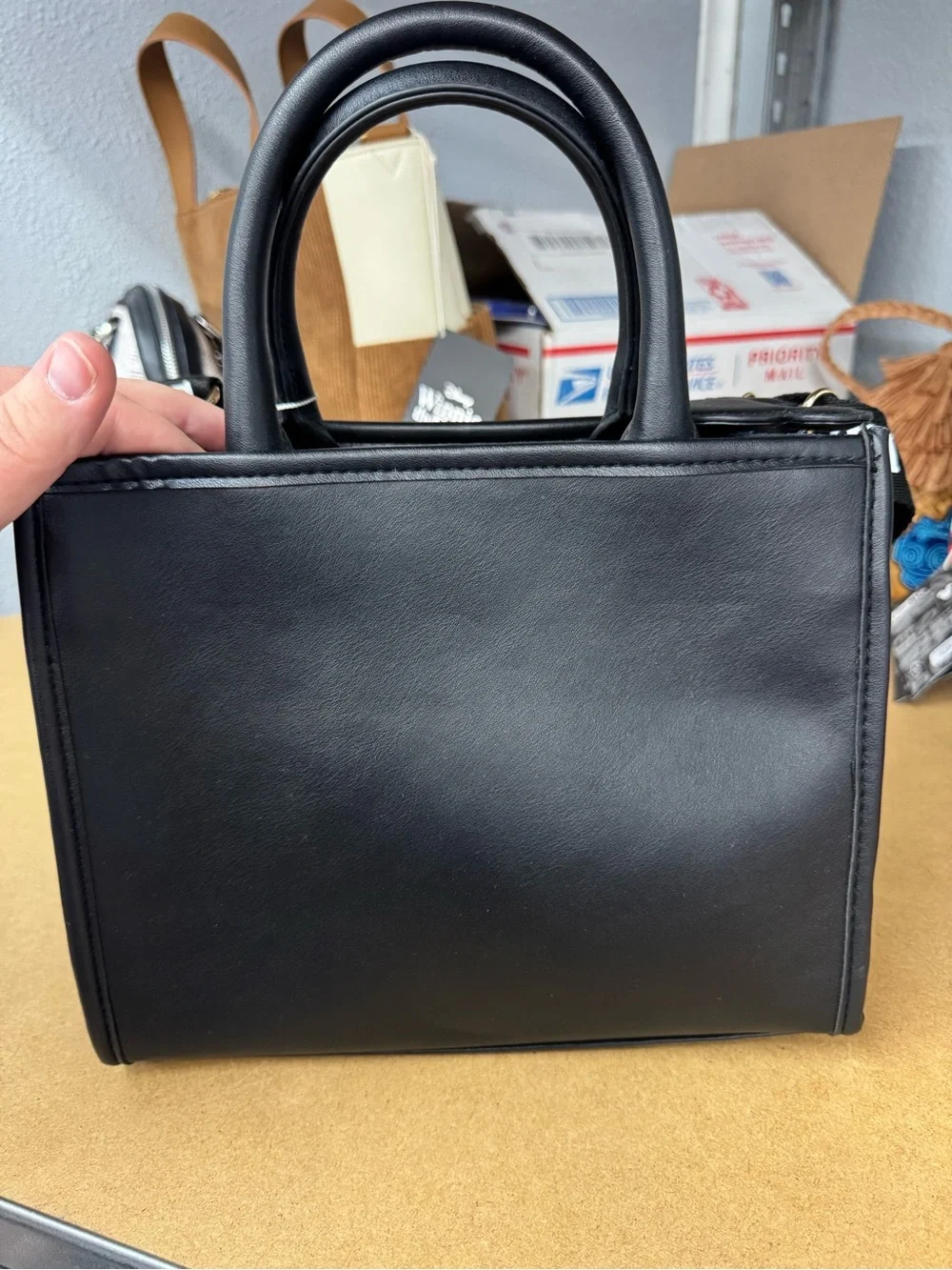 Primark Black Fantasia Mickey Tote Bag with Blue Lettering